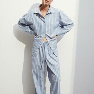 H&M Blue Pajama Shirt and Pants